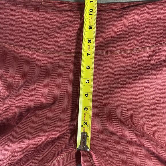 NIKE Therma-Fit Leggings Mid Rise Performance Athletic Womens L Pink Pomegranate - Picture 6 of 8